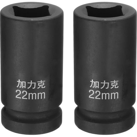 2Pcs 4 Pointe Douille Carrée 3/4" Drive Par 22mm 40CR (1/5)