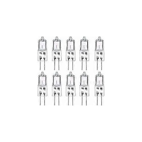 Ampoules halogènes G4, 12 V 20 W, blanc chaud, à intensité variable, culot à broches, lot de 10 (1/5)
