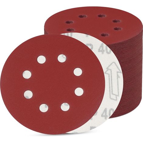 100 Disques De Ponçage 125mm Grain 400 Pour Polir Dérouiller Meule D Angle (1/5)