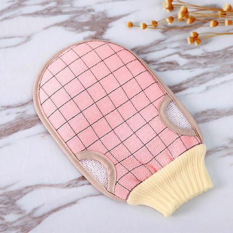 Guante exfoliante, guante de baño exfoliante, de alta elasticidad, dimensionalmente estable, para una piel más suave y tersa. (1/3)