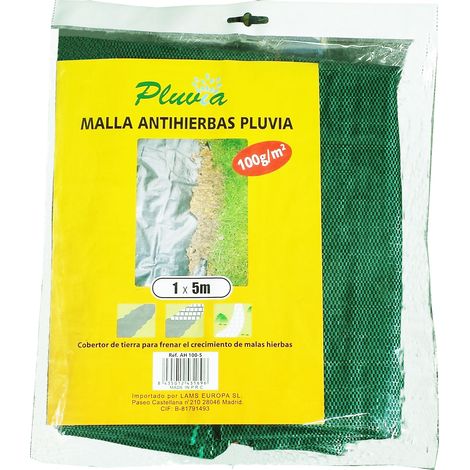 pluvia malla cubre suelo antihierba 100 grs 1,00 x    5 mt manto