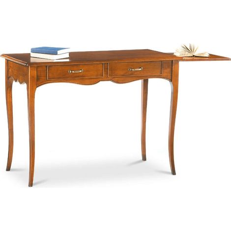 Scrittoio classico in legno 2 cassetti Colori mobili tempesta: Noce (1/2)
