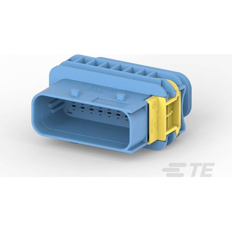 Connettore Heavy Duty Sealed 1.6X0.6 porta maschio 18vie blu senza guarnizione (1/2)