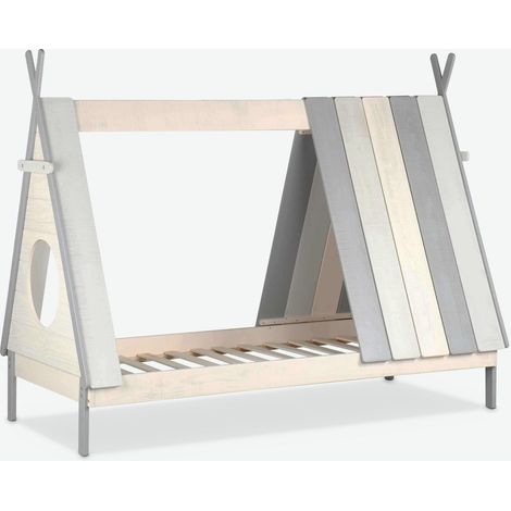 Tilo Legno massiccio - Bianco / grigio (1/4)