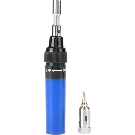 Fer à souder au butane sans fil Fer à souder au gaz Chalumeau à souder Stylo à souder Gaz butane pour outil de réparation de PC électronique Bleu (1/5)