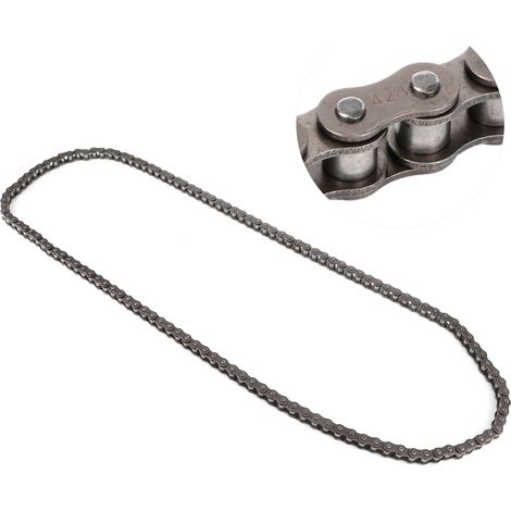 Chaîne de transmission 428, 128 maillons avec maillon de jonction, compatible quad PIT, moto tout-terrain, ATV 150cc 250cc (1/5)