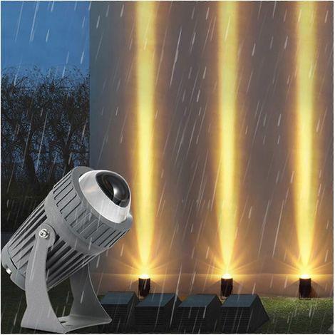 LED-Außenstrahler, IP67 wasserdicht, 180° verstellbarer blauer Lichtstrahl, 10 W, Landschaftsstrahler