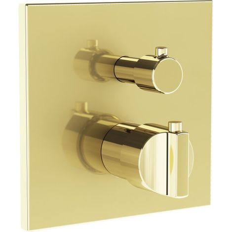 VITRA A4287374 mit Zweigriff-Thermostat-Duscharmatur. Suit