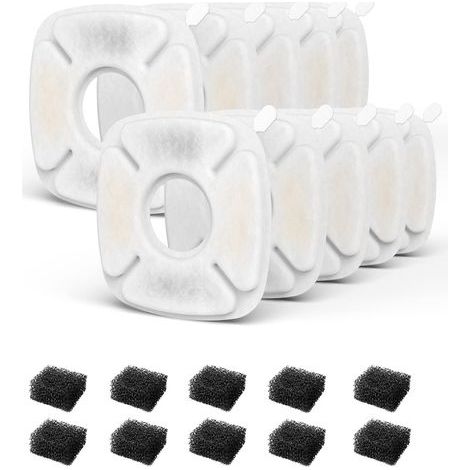 Lot de 12 filtres à eau pour fontaine à eau 2,5 l (1/5)