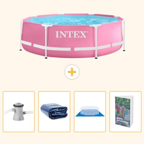 Intex Piscine Tubulaire Ronde - 244x76 cm - 5-pièces  SCB117 (1/5)