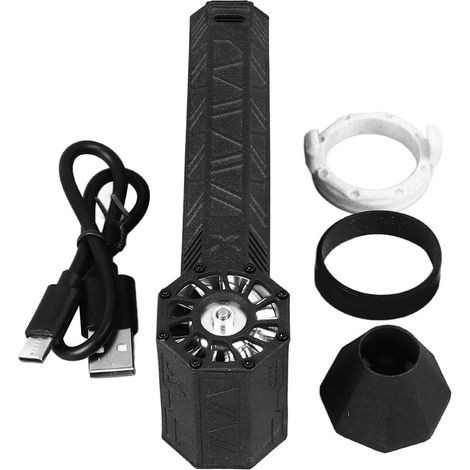 Schwarzer Turbo Jet Trockengebläse 150000 U/min 3000 mAh für Auto, PC und Tastatur (1/5)