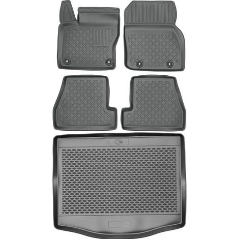 Juego de alfombrillas para coche y maletero para Ford Focus III Hatchback (2011-2018)