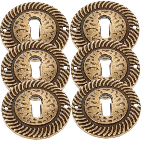 Garneck Lot de 6 plaques recouvrement rondes en alliage zinc pour (1/5)