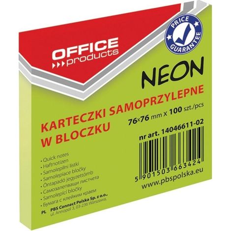 Post-it 76x76mm 100K giallo neon