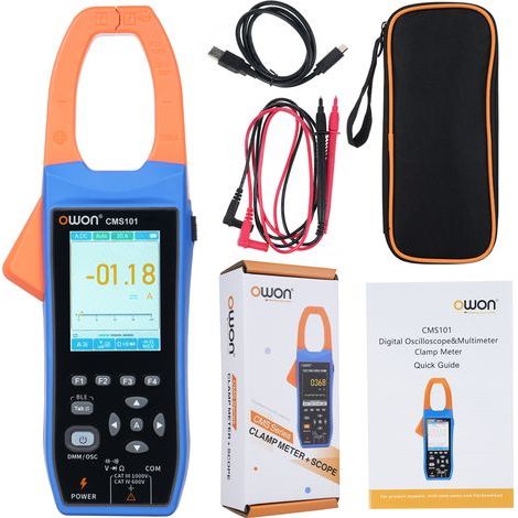 Digital clamp meter, multimeter, ammeter, voltage tester with LCD screen, AC/DC NCV digital current clamp multimeter, true RMS (1/5)