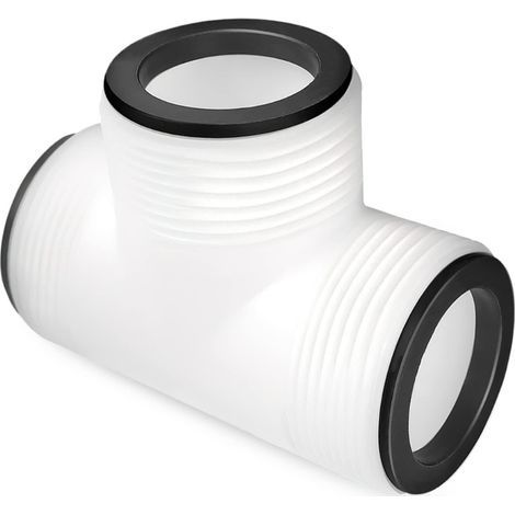 T-fitting for pool hose, compatible with Intex Coleman swimming pumps and adapters. (1/5)