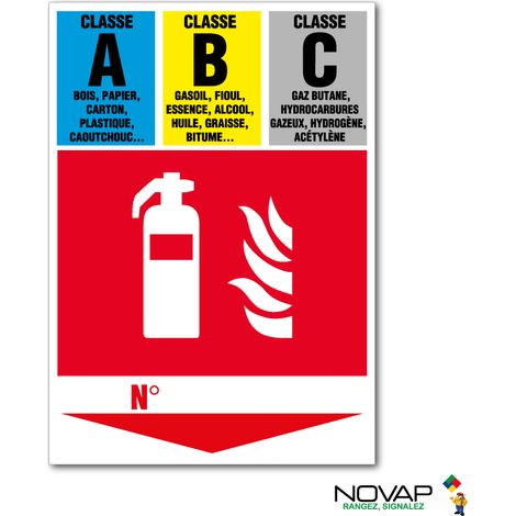 Panneau Extincteur classe ABC - Rigide A5 - 4600390