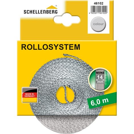 Sangle pour volet roulant, 14 mm, 6 m, Gris (1/3)