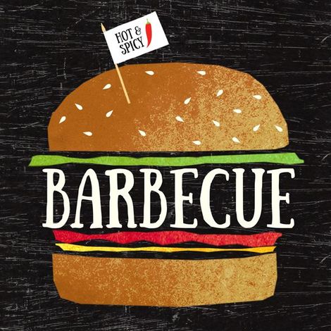 Braun & Company Servietten Motiv Big BBQ 33 x 33 cm, 20er Pack Papierservietten