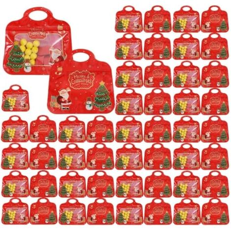 Lot de 50 sachets de bonbons de Noël auto-scellants (1/5)