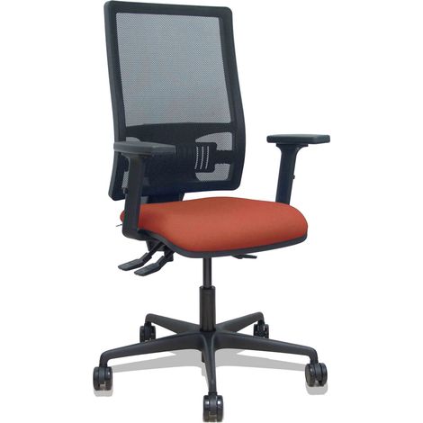 Sedia Bormate asincro rete nera sedile nero sedile marrone bali braccioli 2D ruote 65mm