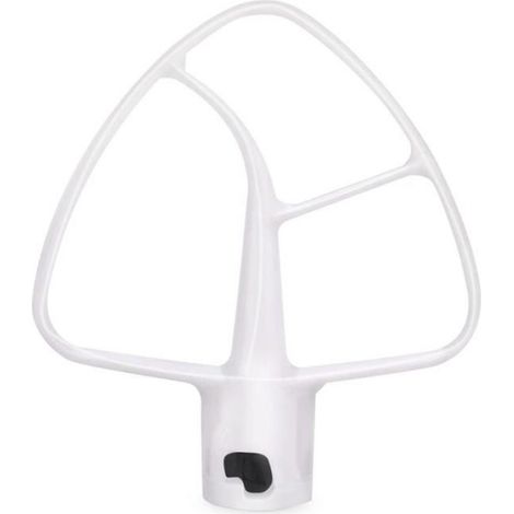Batteur Plat Enduit K45B pour Mixeur, pour Accessoire de Mixeur Kitchen Aid, Accessoires de Mixage Blanc (1/5)
