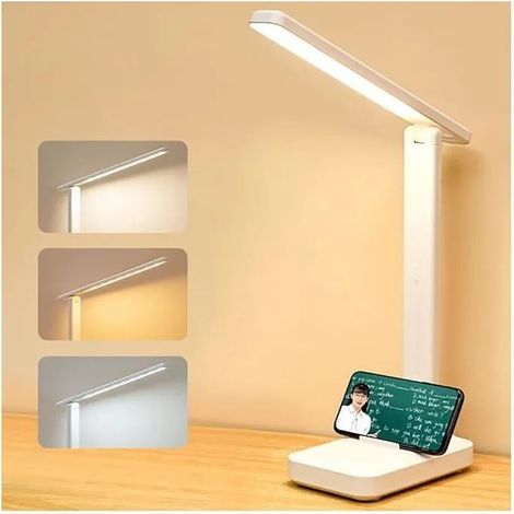 Lampe de Bureau LED Contrôle Tactile Protection Des Yeux, Lampes Bureau lampe de Table Dimmable 3 Modes Couleur 3 Niveaux ODIPIE (1/4)