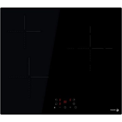 Placa vitrocerámica de 59 cm con 3 quemadores HiLight, negra - FAV3536 - Fagor -