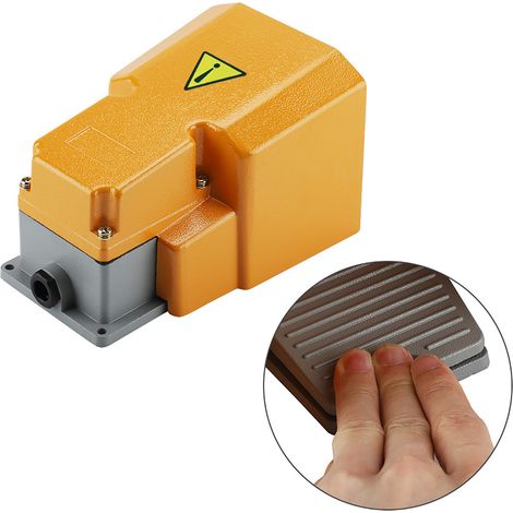Interrupteur à pédale pour presse à poinçonner LT-6H, résistant à l'huile et à la corrosion, avec couvercle de protection, 250 V 10 A (1/5)