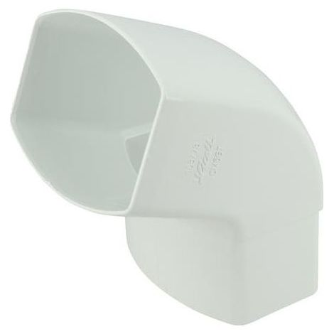 Coude 67° pour gouttière PVC – Raccord ovation TD107 blanc – Pour chantiers humides – Installation facile et rapide (1/3)