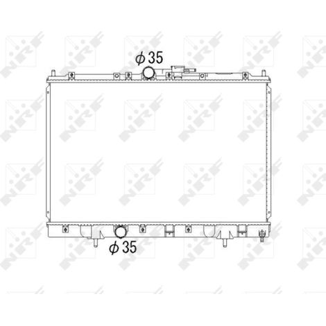 Radiateur, refroidissement du moteur NRF 53792 MITSUBISHI MR431239