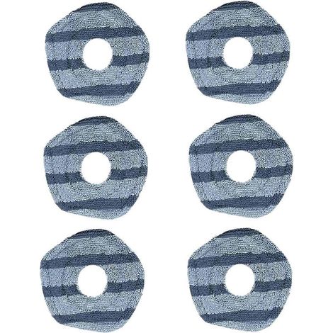 Lot de 6 lingettes de nettoyage lavables pour aspirateur X10 Pro Omni et X9--