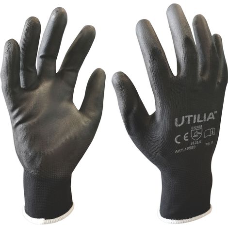 Utilia GUANTI IN POLIURETANO Col. Nero tg. 8 12.00 paia