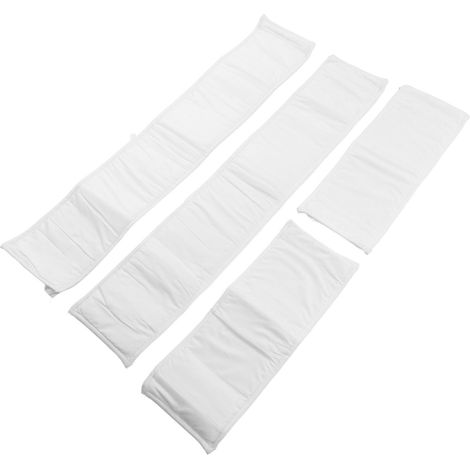 Barrière de lit pour tout-petits, souple et renforcée, résistante aux chocs, pour une protection optimale et une sécurité accrue. Barrière de sécurité blanche pour lit bébé. (1/5)