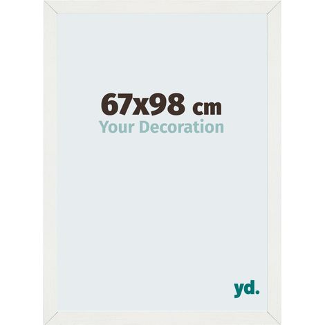 yd. - Cadre photo 67x98 - Blanc Patine - MDF - Mura