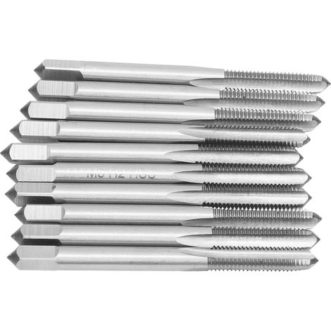10 tarauds à goujures droites M5x0,8 H2 HSS pour machines, outils à main et quincaillerie (1/5)