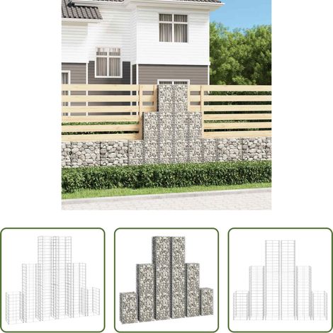 vidaXL Gabionen - Gabionen-Set 6-tlg. Verzinkter Draht (1/5)