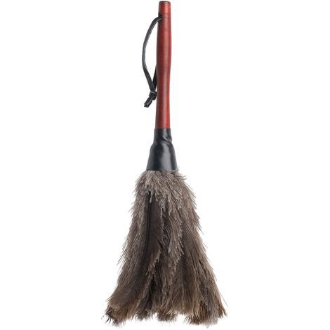 Plumeau en Autruche avec Manche en Hêtre 35 cm (1/5)