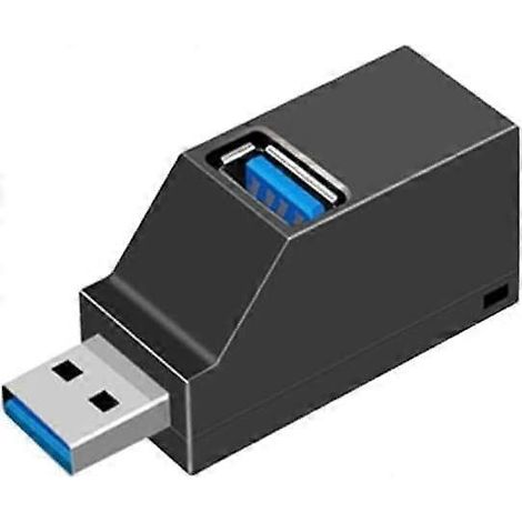 Hub USB, mini hub USB 3.0/USB 2.0 haute vitesse, répartiteur 3 ports (2 ports USB 2.0 et 2 ports USB 3.0) (1/5)