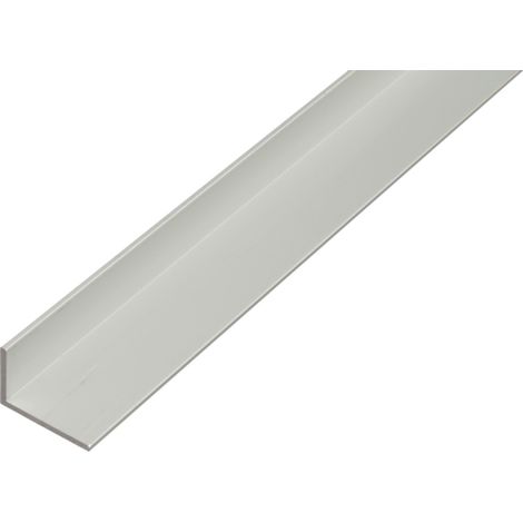 ALBERTS Winkelprofil, ungleichsch., Alu silber elox., LxBxHxS 2000 x 25 x 15 x 1,5 mm
