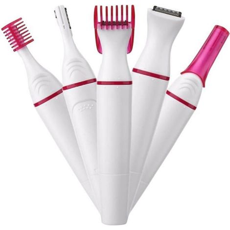 Rasoir électrique pour femme,2 en 1 Ladyshaver, Epilateur Sourcils Electrique Femme pour la barbe,les bras,les jambes,les aisselles (1/4)