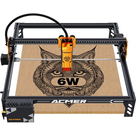 Graveur Laser, Haute Précision, Compatibilité Matériaux Polyvalente, P1 S Pro, 6W, Prise EU (1/2)