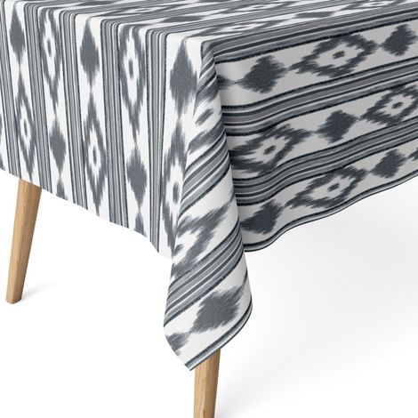 Nappe Anti-Taches enduite Coton rectangulaire 260x140 Islas Noir (1/5)