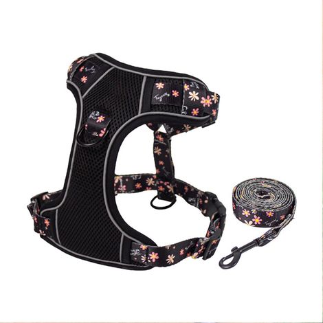 Harnais anti-traction pour chien, harnais réfléchissant, réglable, taille M (1/5)