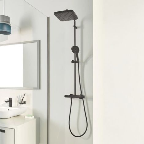 GROHE Vitalio Comfort 250 Duschsystem mit Thermostatbatterie für Wandmontage (1/5)