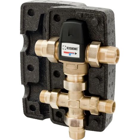ESBE Kit de circulación VTR522 45-65 grados C, DN25, Kvs3.5 incl. aislamiento, 31400400
