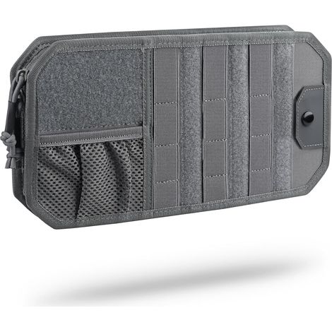 Pochette de Rangement avec Porte-Lunette pour Pare-Soleil de Voiture Organisateur de Visière Auto Accessoires Interieur Poche pour Permis de Conduire Carte Facture Stylo Clé (1/5)