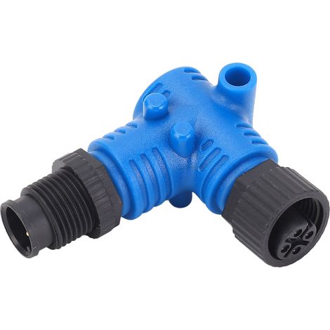Connecteur NMEA2000 90 ° M12 5 Broches Terminateur Résistant à L'eau IP67 Connecteur D'électronique Marine pour Bateaux Yachts. (1/5)