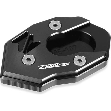 (Logo Z1000SX noir) Compatible avec KAWASAKI NINJA 1000SX (2010-2021) - Béquille latérale CNC - Extension et support - Maxpower (1/4)