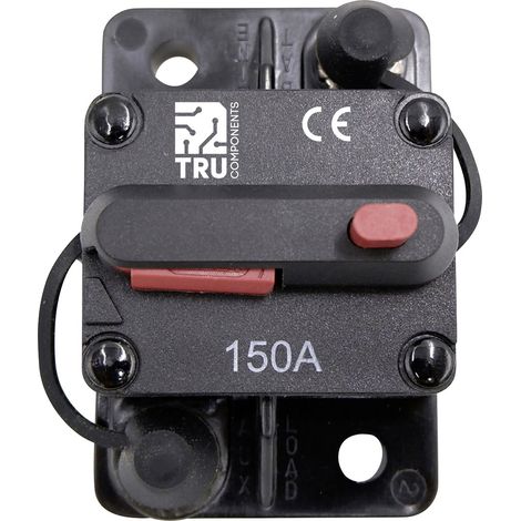 TRU COMPONENTS  TC-13596604 Sicherungsautomat 150 A Schwarz 1 St.